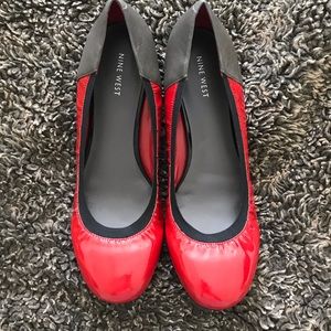 Nine West red flats